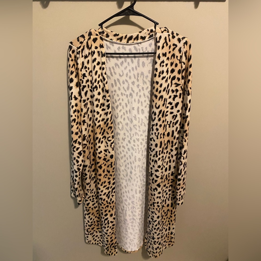 Leopard Long Cardigan